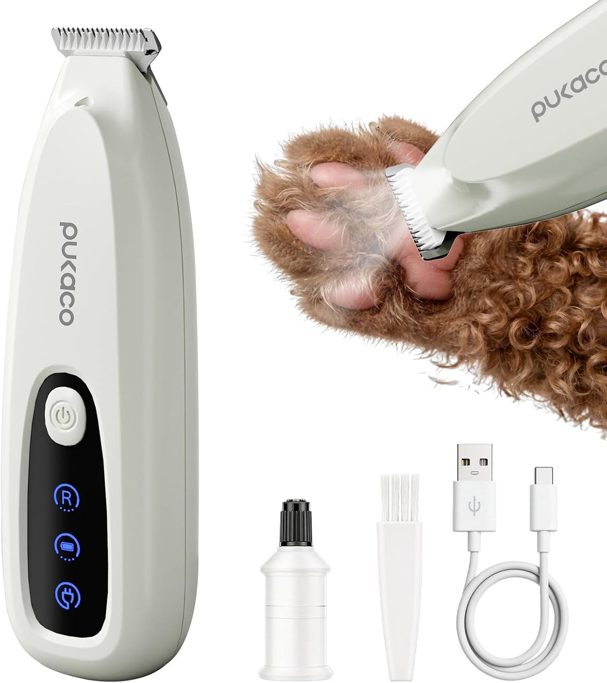 Mini Dog Paw Trimmer with LED Light - Image 1
